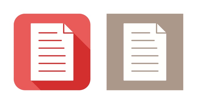 Unique Document Vector Icon