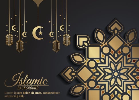 Luxury mandala background with arabesque arabic islamic east pattern vector