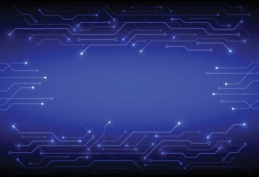 Abstract digital background with technology circuit board texture. Electronic motherboard illustration. Communication and engineering concept. Vector illustration
