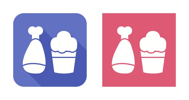 Food and Beer Vector Icon