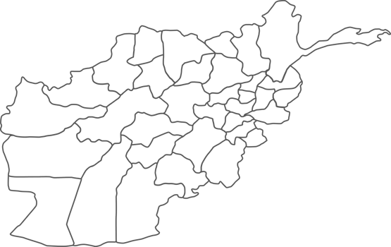 Map of Afghanistan with detailed country map, line map. png