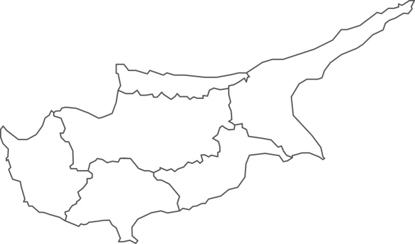 Map of Cyprus with detailed country map, line map. png