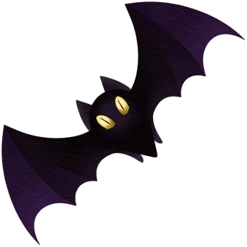 Halloween flying bat png