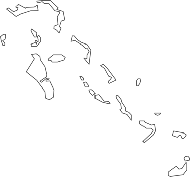 Map of Bahamas with detailed country map, line map. png