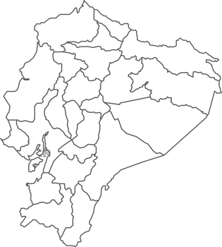Map of Ecuador with detailed country map, line map. png