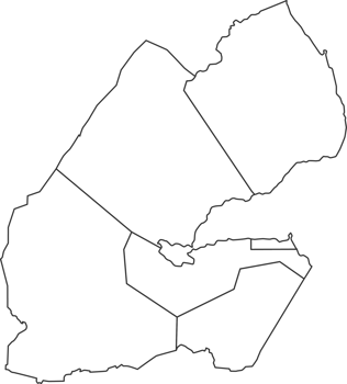 Map of Djibouti with detailed country map, line map. png