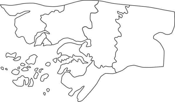 Map of Guinea Bissau with detailed country map, line map. png