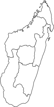 Map of Madagascar with detailed country map, line map. png