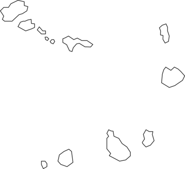 Map of Cape Verde with detailed country map, line map. png