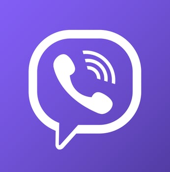 Viber logo, icon vector