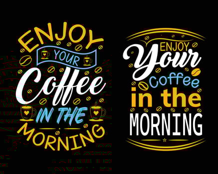 Coffee T-Shirt Design, Coffee tee vector