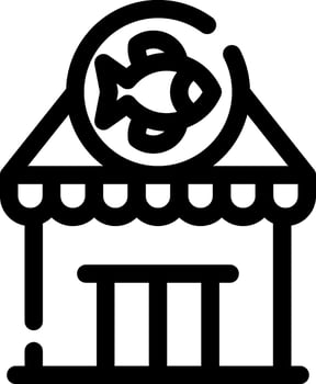 Fishing Gear Shop Creative Icon Design vector