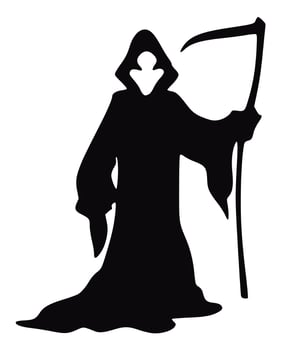 Scary ghost vector silhouettes for Halloween
