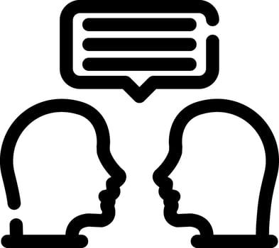 Face To Face Creative Icon Design vector