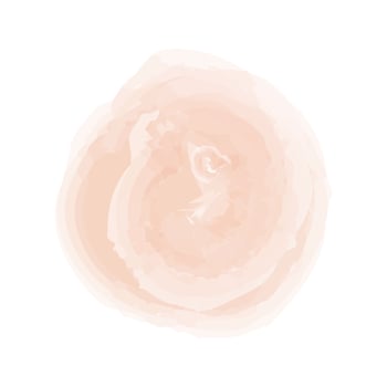 Watercolor pastel brush stroke round icon. Watercolor stain. Decorative abstract geometric element. vector