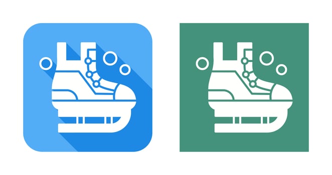 Ice Skating Vector Icon