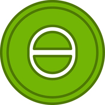 Theta Vector Icon