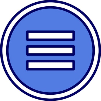 Is Identical With Vector Icon