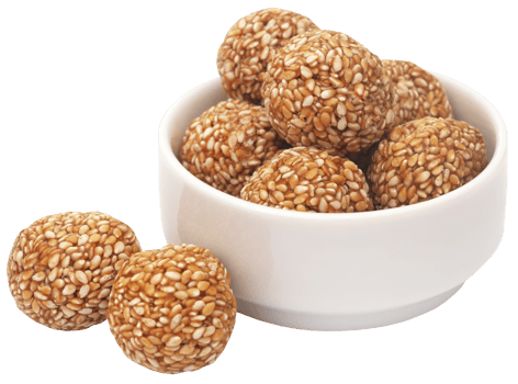 Sesame caramel laddu png