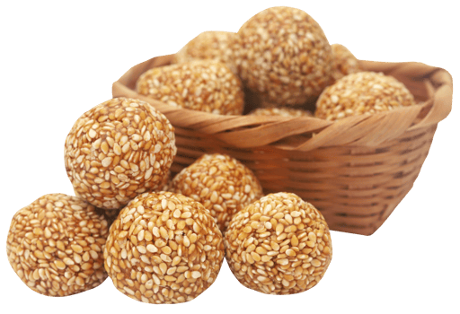 Sesame caramel laddu png