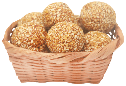 Sesame caramel laddu png