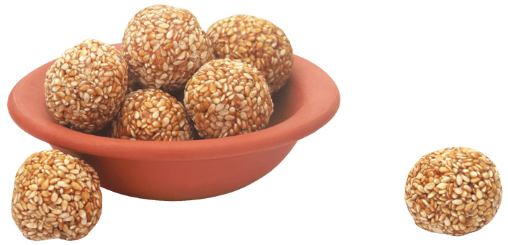 Sesame caramel laddu png