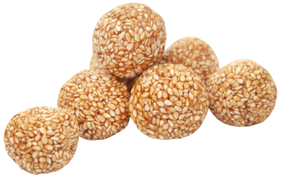 Sesame caramel laddu png