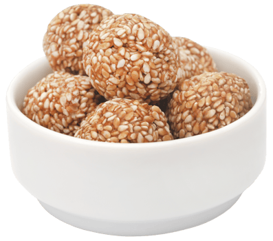 Sesame caramel laddu png