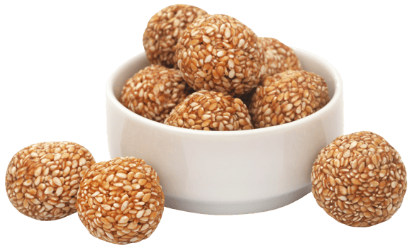 Sesame caramel laddu png