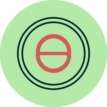 Theta Vector Icon