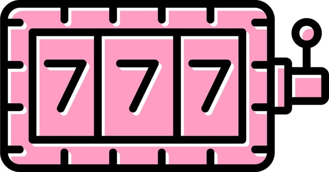 Slot Machine Vector Icon