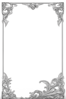 Flower Leaf Border Frame PNG Image Transparent Background Ai Generative