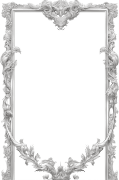 Flower Leaf Border Frame PNG Image Transparent Background Ai Generative