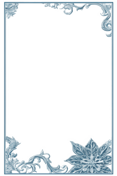 Flower Leaf Border Frame PNG Image Transparent Background Ai Generative