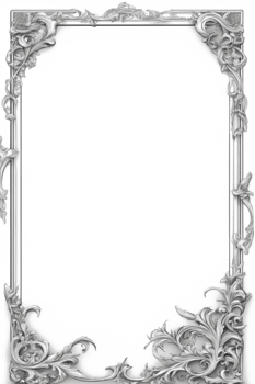 Flower Leaf Border Frame PNG Image Transparent Background Ai Generative