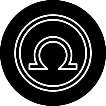 Omega Vector Icon