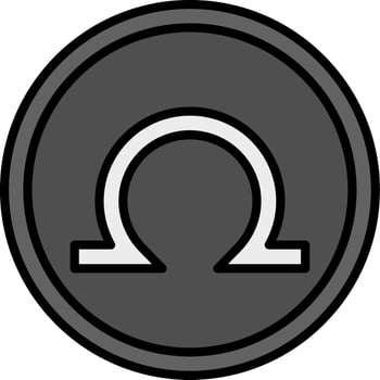 Omega Vector Icon
