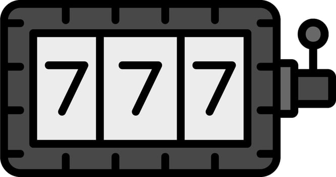 Slot Machine Vector Icon