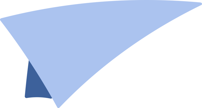 Paper plane for decoration and design. png