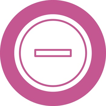 Minus Vector Icon
