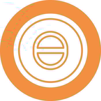 Theta Vector Icon