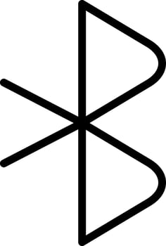 Bluetooth Creative Icon Design vector