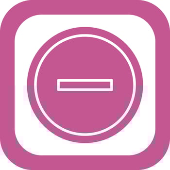 Minus Vector Icon