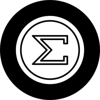 Sum Vector Icon