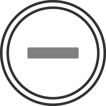 Minus Vector Icon