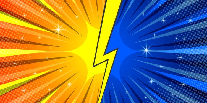 Versus backgrounds comics style design. Vector illustration.