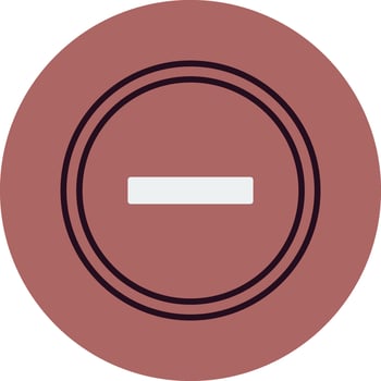 Minus Vector Icon