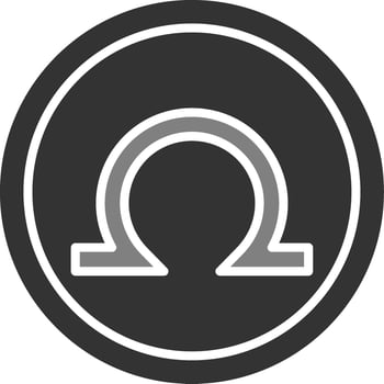 Omega Vector Icon