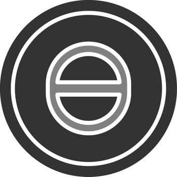 Theta Vector Icon