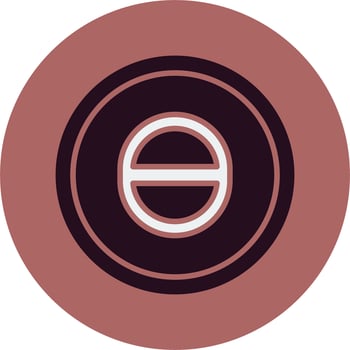 Theta Vector Icon